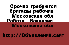 Срочно требуются бригады рабочих - Московская обл. Работа » Вакансии   . Московская обл.